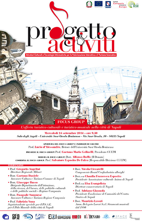 Progetto Activiti - FOCUS GROUP L’offerta turistico‑culturale e turistico‑musicale nella città di Napoli