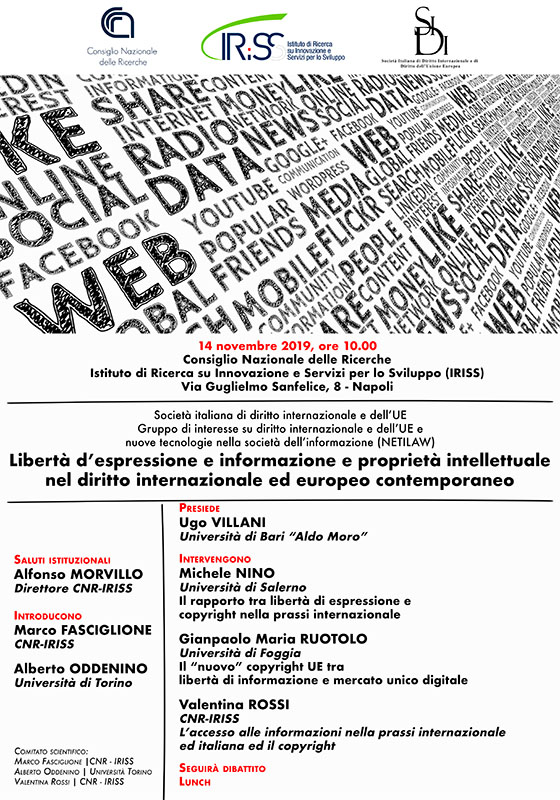 Libertà di espressione e informazione e proprietà intellettuale nel diritto internazionale e contemporaneo