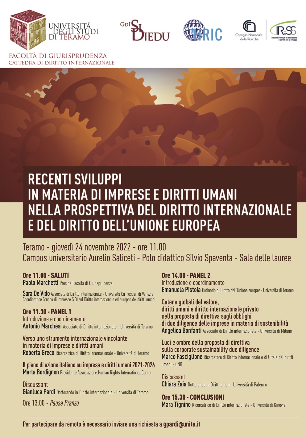 Recenti sviluppi in materia di imprese e diritti umani nella prospettiva del diritto internazionale e del diritto dell'Unione europea