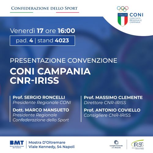 Presentazione della convenzione tra CONI Campania e Cnr-Iriss