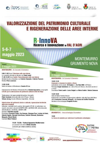 Innovazione, ricerca e creatività per la rigenerazione sostenibile della Val d'Agri