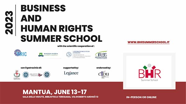 Sesta edizione della Business and Human Rights Summer School