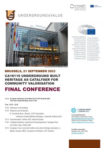 Final Conference of the COST Action "Underground4Value" at the European Parliament
