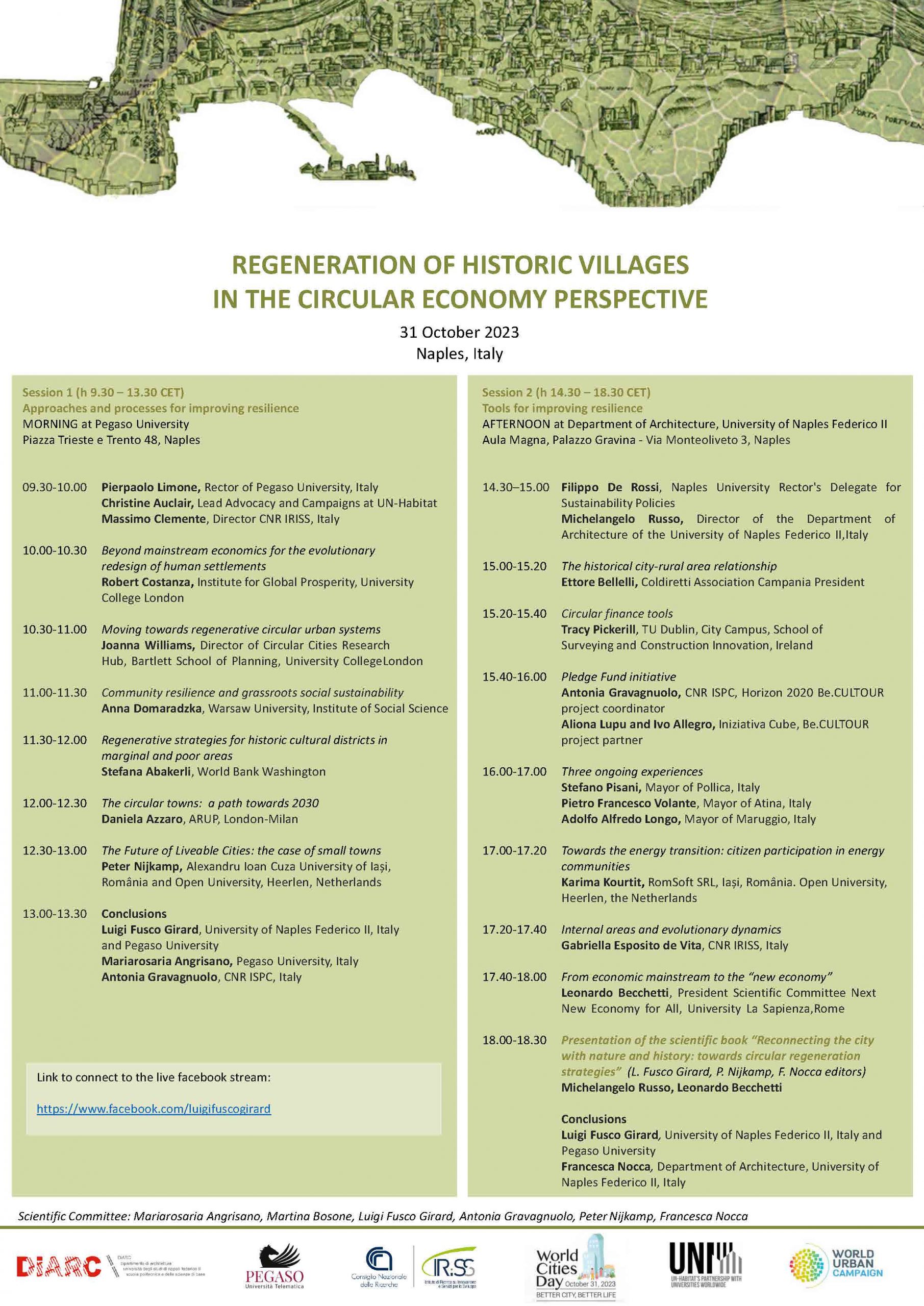 Regeneration of historic villages in the circular economy perspective