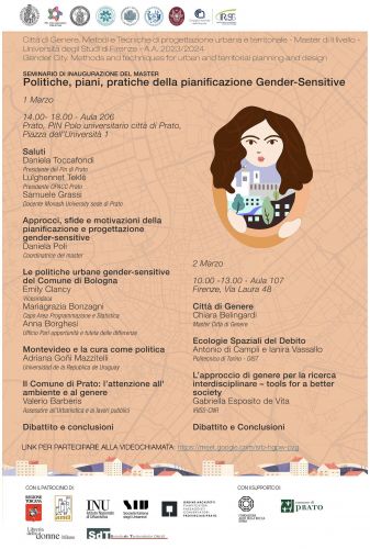 Seminario "Politiche, piani, pratiche della pianificazione Gender-Sensitive"