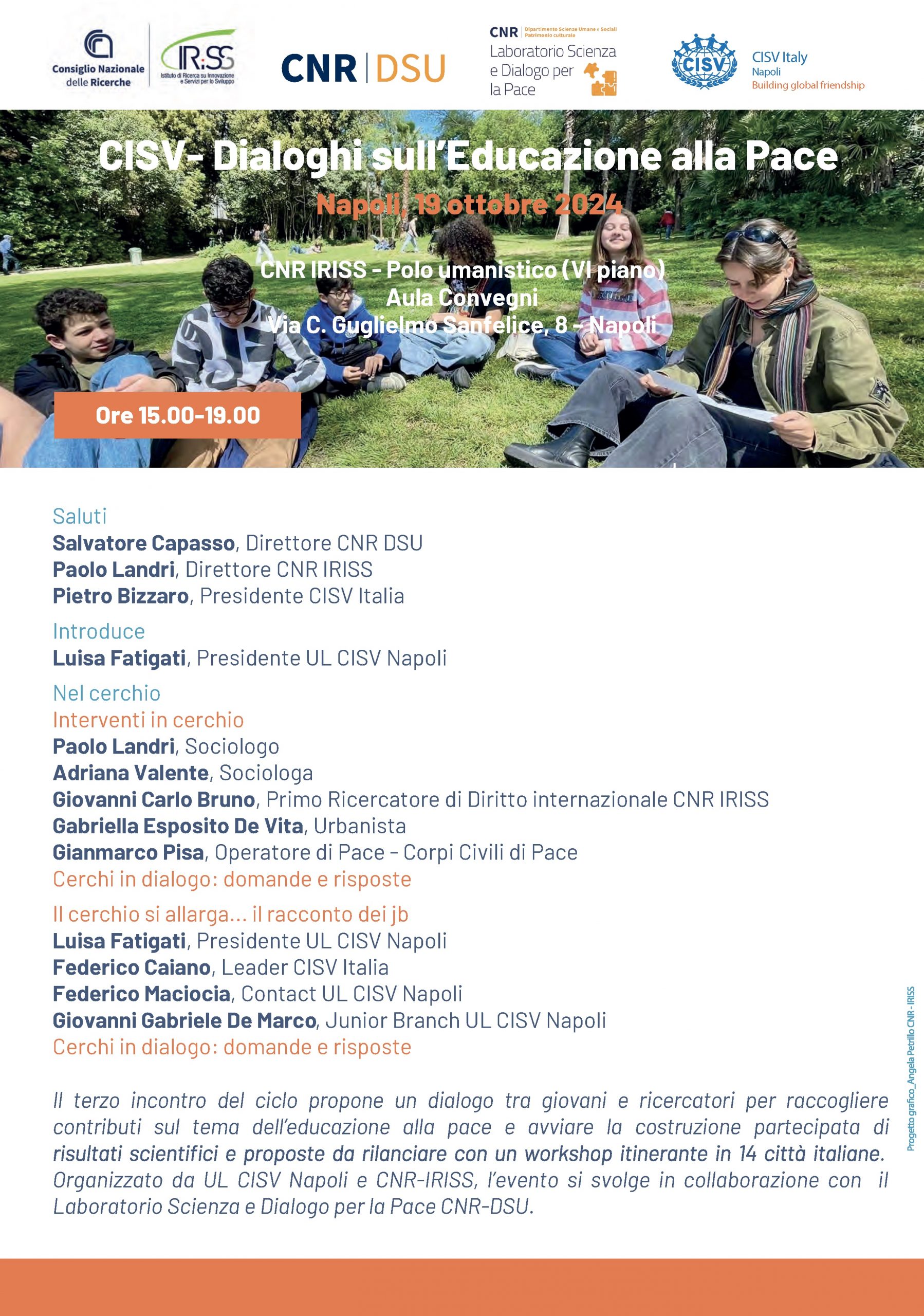 Terzo incontro del ciclo "Dialoghi sull'Educazione alla Pace"