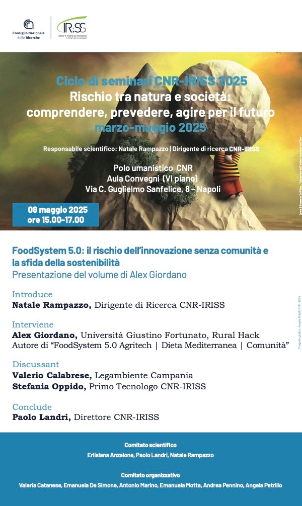 Presentazione del volume "FoodSystem 5.0. Agritech | Dieta Mediterranea | Comunità"