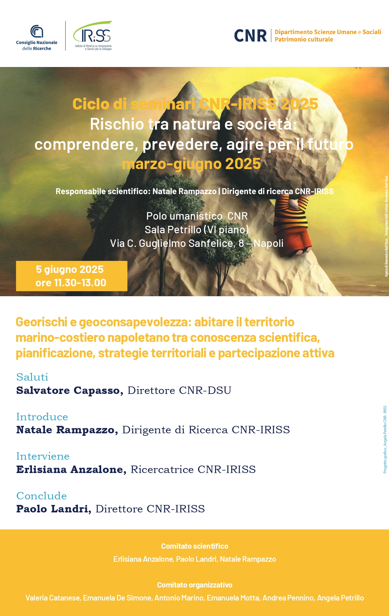 Georischi e geoconsapevolezza: abitare il territorio marino-costiero napoletano tra conoscenza scientifica, pianificazione, strategie territoriali e partecipazione attiva