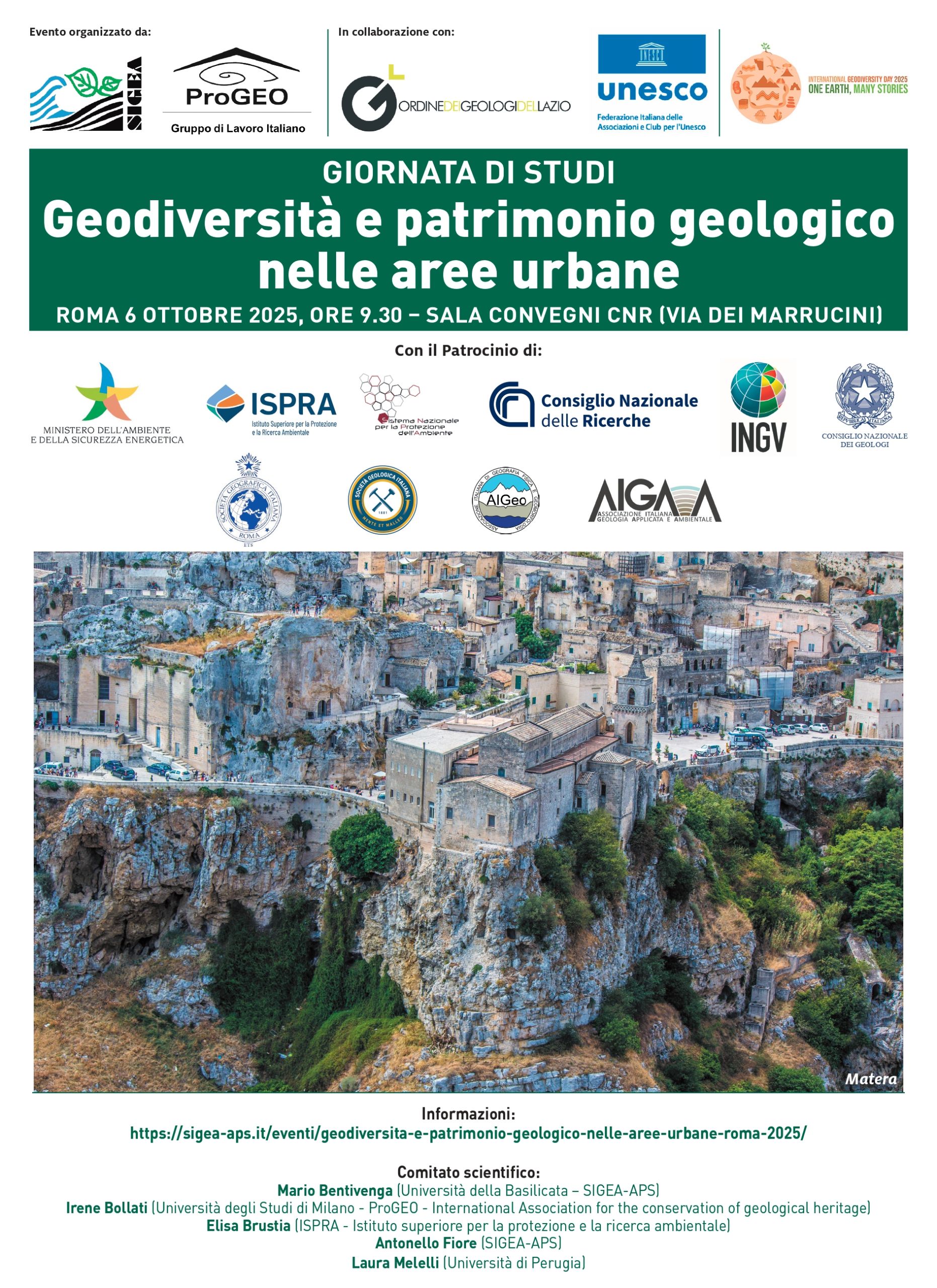 Giornata UNESCO della Geodiversità: a Roma il convegno SIGEA con la partecipazione del Cnr Iriss