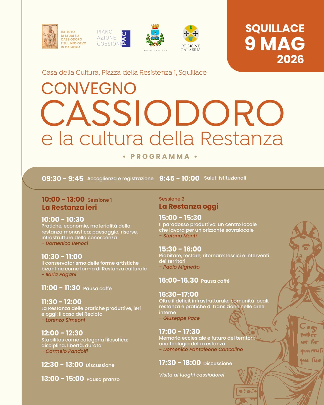 Convegno "Cassiodoro e la cultura della Restanza"